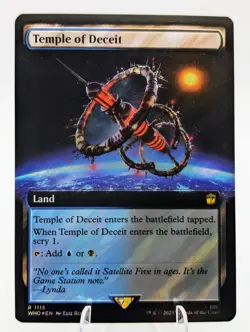 Temple of Deceit (Surge Foil Extended Art) Doctor WHO | MTG EDH Dimir Scry | NM+ - Image 1