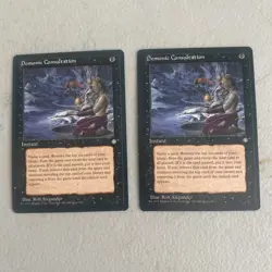 X2 MTG Magic the Gathering Demonic Consultation Ice Age LP X2 - Image 1