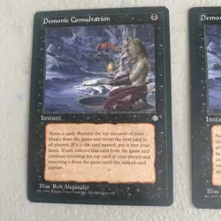 X2 MTG Magic the Gathering Demonic Consultation Ice Age LP X2 - Image 3
