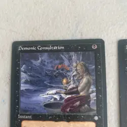 X2 MTG Magic the Gathering Demonic Consultation Ice Age LP X2 - Image 4