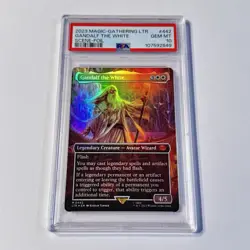 PSA 10 Magic: The Gathering Gandalf The White Scene Foil Lord Of The Rings - Image 1