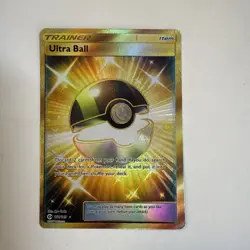 Pokemon Trainer Ultra Ball Collectable TCG Card Holo 161/149 Sun & Moon LP - Image 1