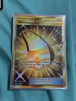 Adventure Bag Holo Pokemon Card Lost Thunder Secret Rare Edition 228/214 - Image 1
