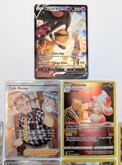 Lot of 11 Pokemon TCG Sword & Shield Houndoom Alcremie Bede Trainer Gallery Rare - Image 3