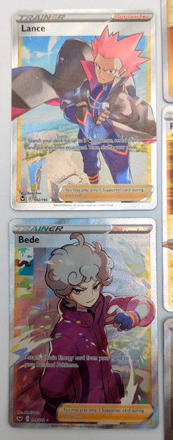 Lot of 11 Pokemon TCG Sword & Shield Houndoom Alcremie Bede Trainer Gallery Rare - Image 5