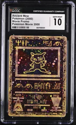 Ancient Mew Pokemon 2000 Vintage Movie Promo En CGC 10 Gem Mint Amazing Centered - Image 1