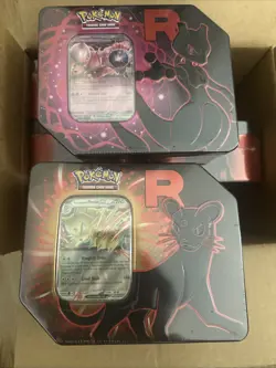 Pokemon Destined Rivals Team Rocket Tins 2 Full Sets - 6 Tins Total Sealed - Image 2