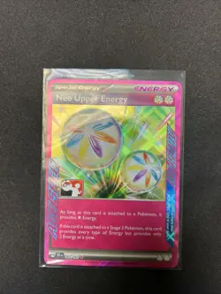 162/162 Neo Upper Energy Prize Pack Series 6 Stamped Play Pokemon TCG Ace Spec - Image 1