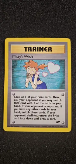 Pokemon Misty's Wish Trainer #108/132 Non-Holo Rare Gym Challenge - Image 1