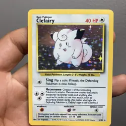 Pokemon TCG: Clefairy 005/102 Base Set Holo Unlimited Rare - Image 1