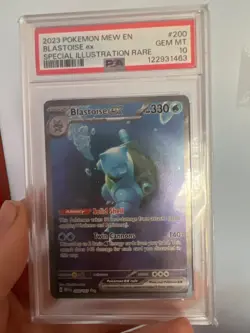 2023 POKEMON MEW EN-151 SPECIAL ILLUSTRATION RARE #200 BLASTOISE EX 🔥PSA 10 - Image 1