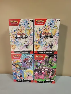 Pokemon Booster Bundles, 2x Prismatic Evolutions 1 Shrouded, 1 Journey Sealed⚡ - Image 1