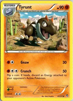 Tyrunt (61/111) [XY: Furious Fists] Lightly Played Pokemon TCG - Image 1