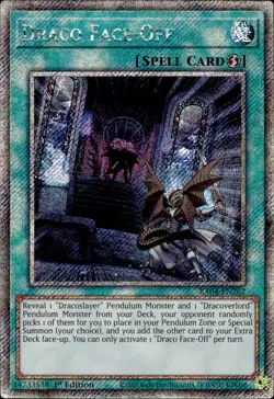 Draco Face-Off - Platinum Secret Rare 1st Edition RA04-EN262 - NM - YuGiOh - Image 1