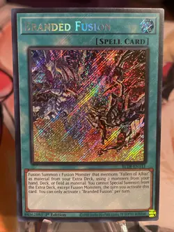 Yugioh Branded Fusion Secret Rare BLTR - Image 1