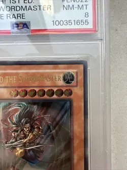 YUGIOH GEARFRIED THE SWORDMASTER 1st Edition Ultimate Holo FET-EN022 NM-MT PSA 8 - Image 3