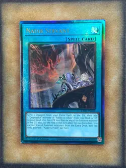 Yugioh Nadir Servant RA01-EN062 Prismatic Ultimate Rare 1st Ed NM - Image 1