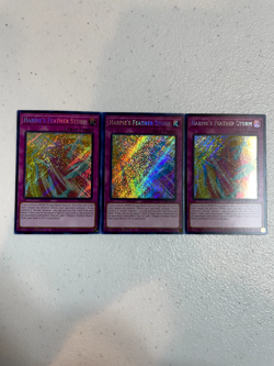 yugioh harpie's feather storm secret rare 3x ra01-en073 playset RA01 - Image 1