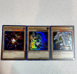 yugioh blue eyes white dragon dark magician red eyes black dragon ultra S037 - Image 1