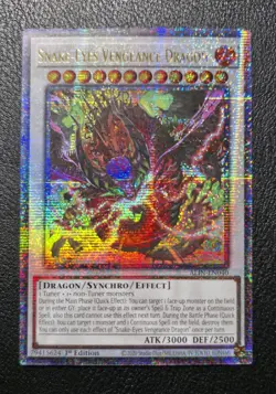 Yugioh - Snake-Eyes Vengeance Dragon - ALIN-EN040 - Quarter Century Rare - NM - Image 2