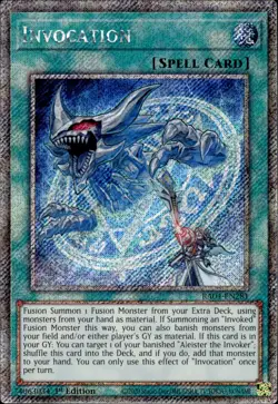 Invocation - Platinum Secret Rare 1st Edition RA04-EN281 - NM - YuGiOh - Image 1