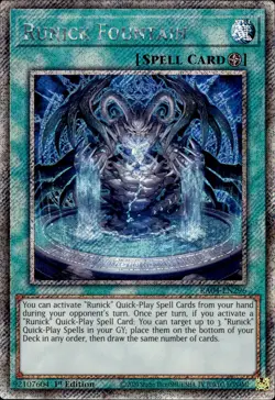 Runick Fountain - Platinum Secret Rare 1st Edition RA04-EN296 - NM - YuGiOh - Image 1