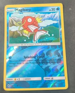 Pokemon Burning Shadows Magikarp Reverse Holo Common Card 32/147 LP - Image 1