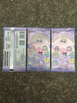 3x pack TIME KABAO Sanrio trading cards, Official kuromi, hello kitty, my melody - Image 2