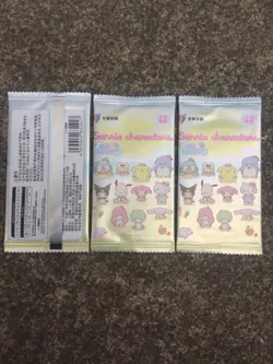 3x pack LIFE KABAO Sanrio trading cards, Official kuromi, hello kitty, my melody - Image 2