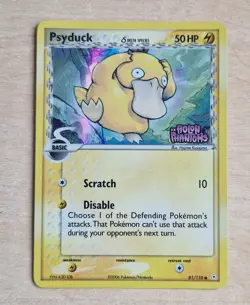 Psyduck 81/110 ex Holow Phantoms Stamped Promo Pokemon Card LP - Image 1