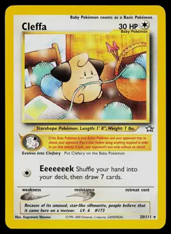 Pokemon Card - Cleffa Neo Genesis 20/111 Rare - Image 1