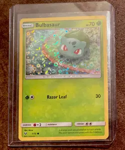 NM Pokemon Holo BULBASAUR Card SHINING LEGENDS 1/73 General Mills Cereal Promo - Image 1