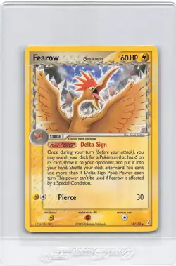 FEAROW 18/100 - NON-HOLO RARE - Crystal Guardians - 2006 Pokemon Card - NM/M - Image 1