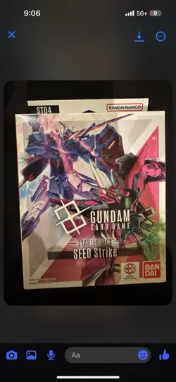 Gundam Card Game Starter Deck St04 Seed Strike English Sealed - Image 1