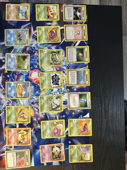 21 Vintage Pokemon Cards Lot Plus More Pokemon Goodies - Image 1