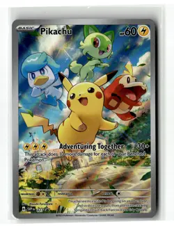 Pokemon Black Star Promo Cards #027 Pikachu [Paldea] - Image 1