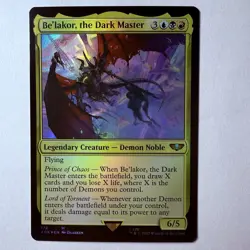 Magic The Gathering Mtg Foil Be’lakor The Dark Master Warhammer 40K Ruinous - Image 1