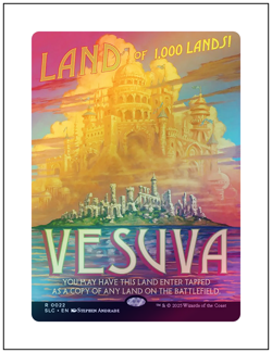 1x Vesuva, 0022, Foil, Secret Lair Encyclopedia, MTG NM - Image 1