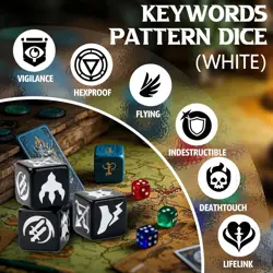 48pcs Multicolor MTG Dice Set - Counters, Buff Tokens for Magic The Gathering - Image 4