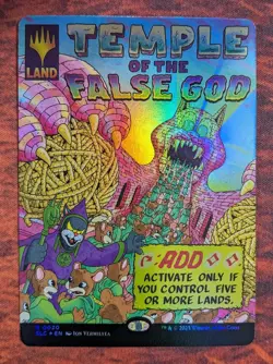Temple of the False God 0020 Near Mint NM FOIL SLC Secret Lair Encyclopedia MTG - Image 1