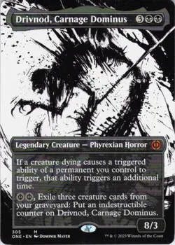 MTG Drivnod, Carnage Dominus (Show) (305) | NM | Phyrexia All Will Be One {ONE} - Image 1