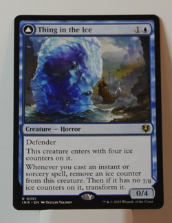 MTG INR: Thing in the Ice (Creature) Innistrad Remastered Regular Rare 091 - Image 1