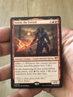1x Neheb, the Eternal - Foil NM-Mint, English Commander Masters MTG Magic - Image 1