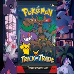 Pokemon Halloween Trick or Trade Mini Booster Pack 2024 3 Cards Pack NEW SEALED - Image 1
