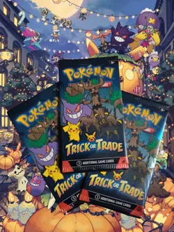 Pokemon Halloween Trick or Trade Mini Booster Pack 2024 3 Cards Pack NEW SEALED - Image 2