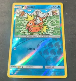 Pokemon Hidden Fates Magikarp Reverse Holo Common Card 15/68 LP - Image 1