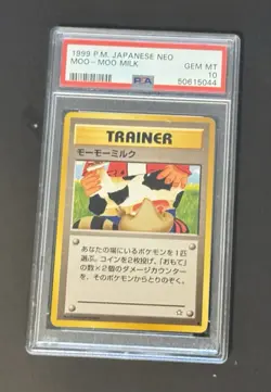 Pokemon Japanese Card Neo Genesis Moo Moo Milk Banned PSA 10 Gem Mint - Image 1