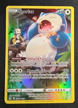 2022 Snorlax TG10/TG30 Lost Origin Trainer Gallery Pokemon TCG Near Mint - Image 1