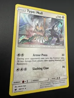 Type: Null 89/111 Holo Rare Crimson Invasion Sun & Moon Pokemon Card 2017 NM - Image 4