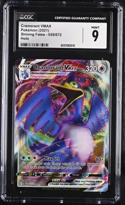 Cramorant VMAX #55 Pokemon Shining Fates EN 2021 Ultra Rare Holo CGC 9 Mint - Image 1